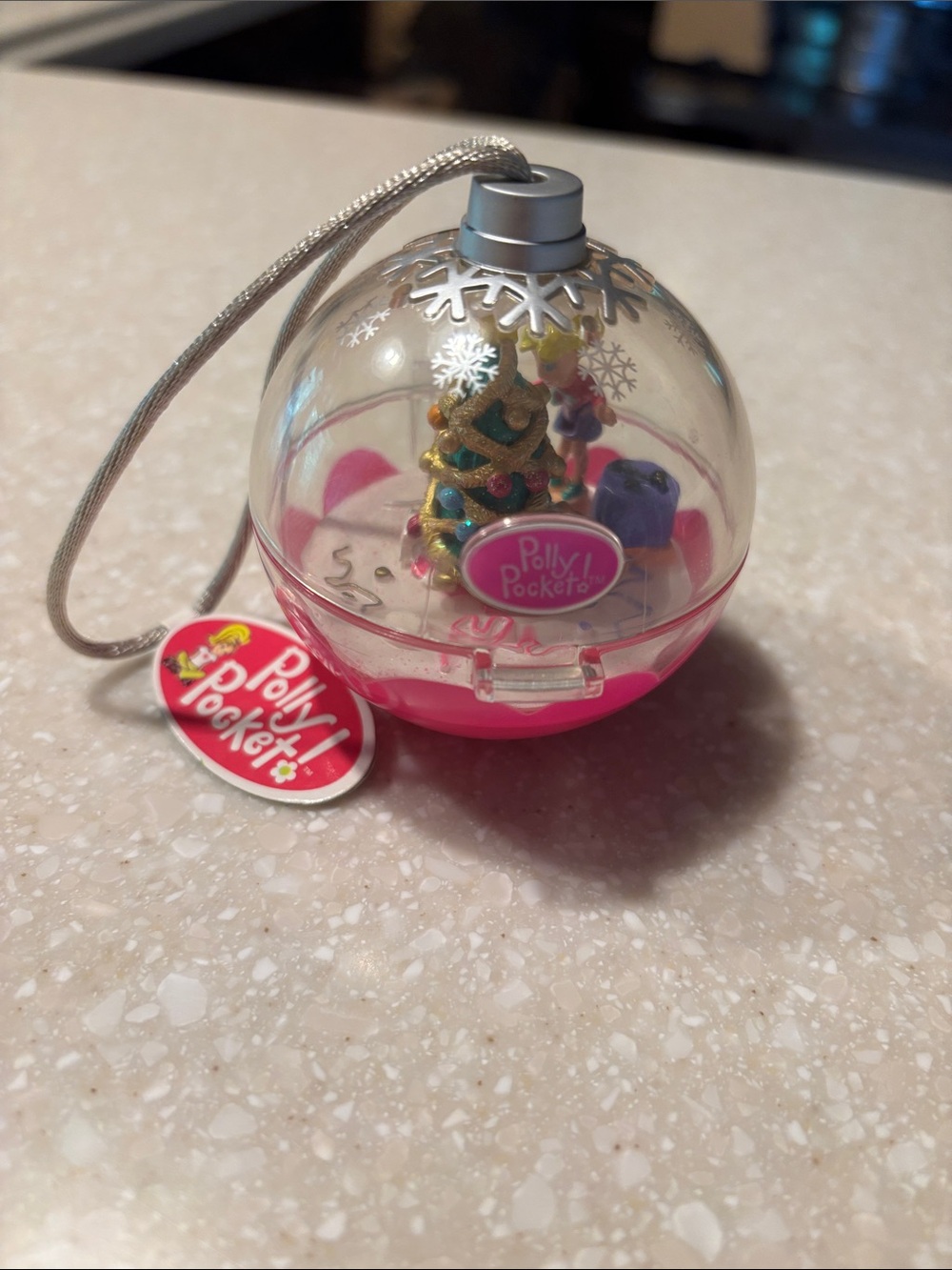 Polly Pocket Pink Holiday Capsule Ornament